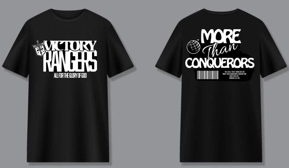 More Than Conquerors apparel graphic