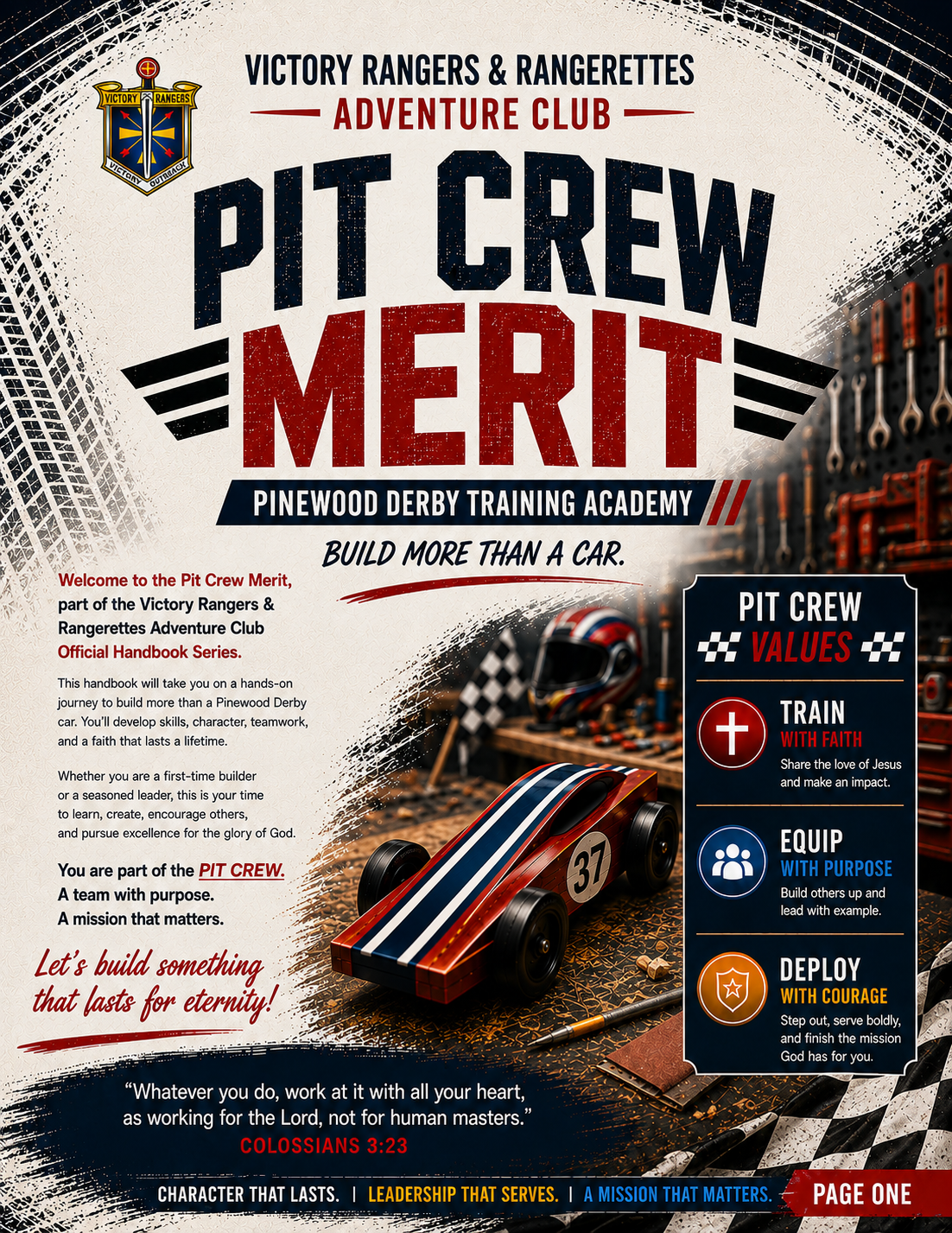 Pit Crew Merit graphic