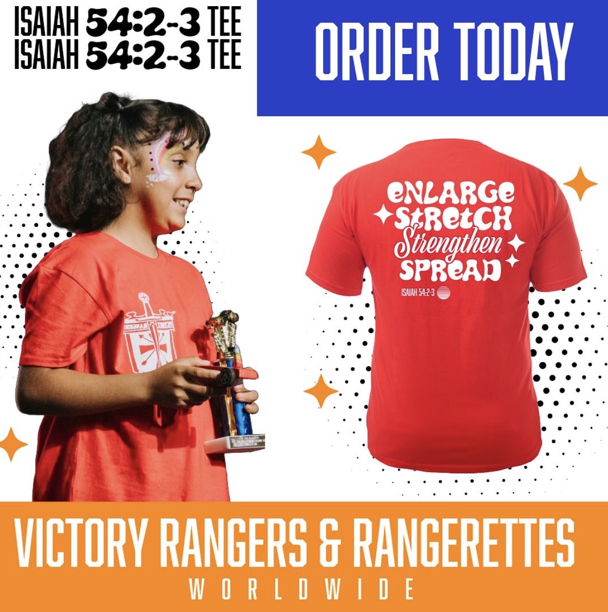 Isaiah 54:2–3 Adventure Club shirt order graphic